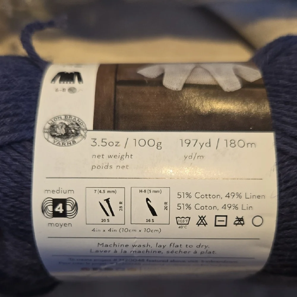 Lion Brand Touch Of LinenYarn Bundle - Picture 4 of 7